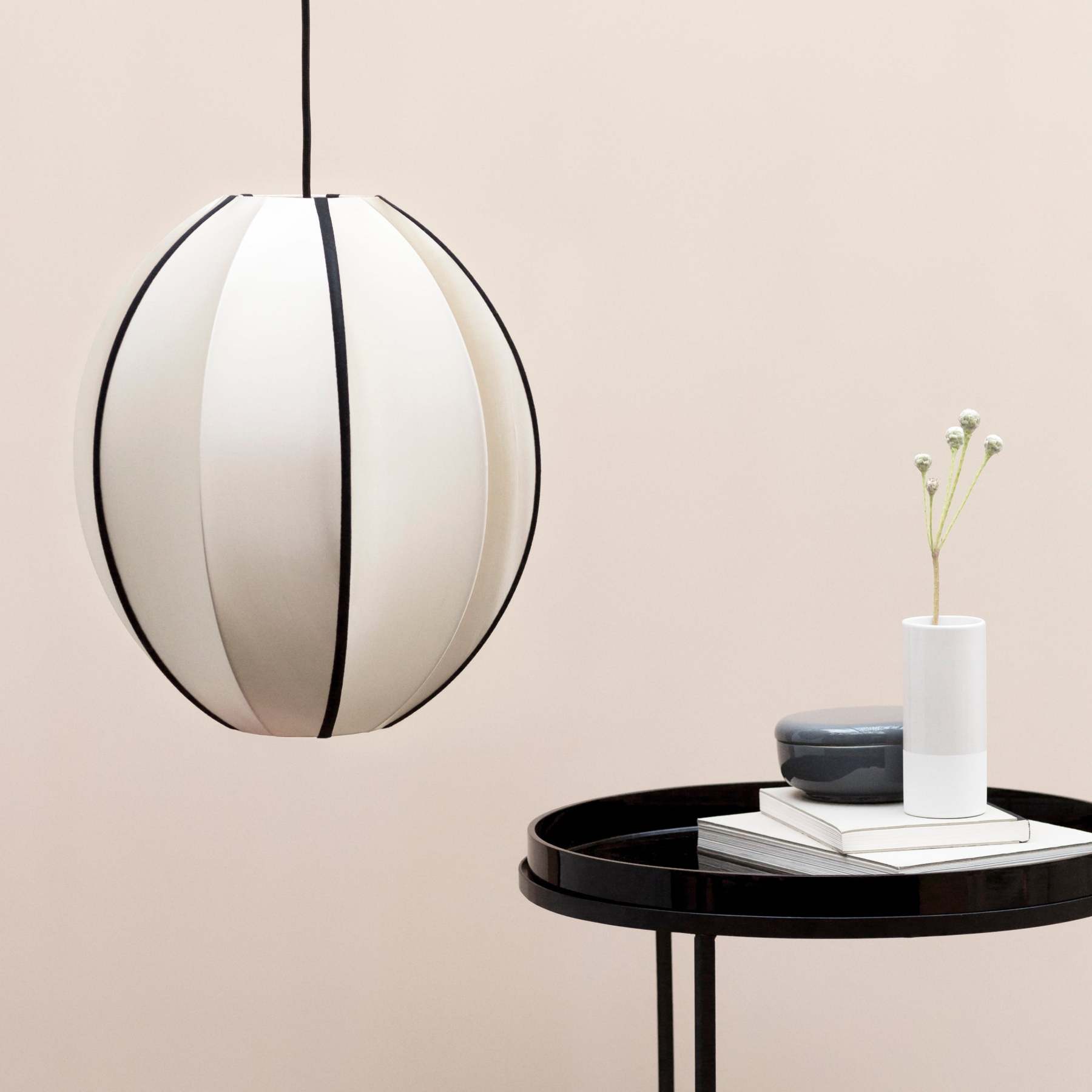 Classic Ribbon Oval Pendant Light For Living Room -Homdiy