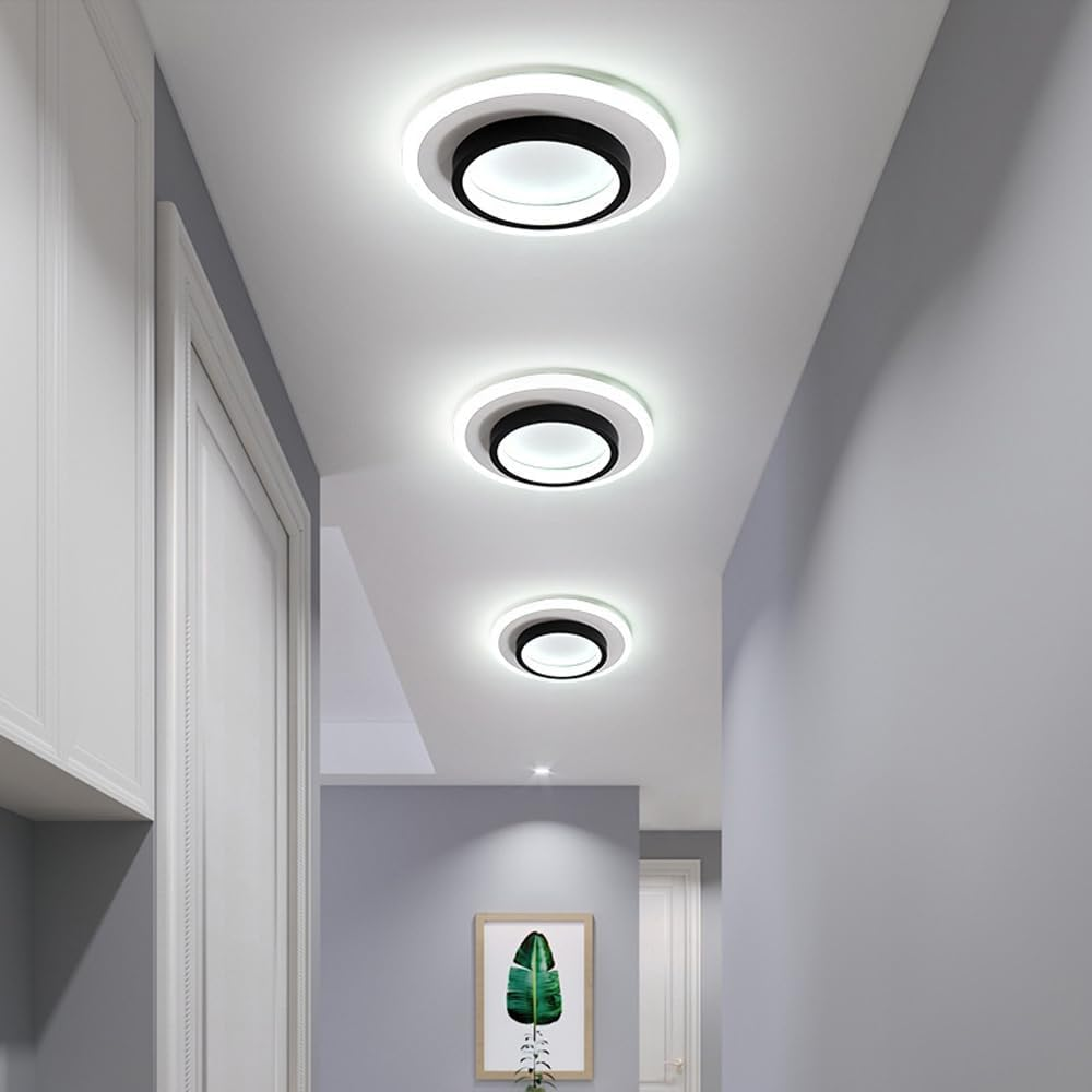 Art Deco Aluminum Acrylic LED Ceiling Light for Living Room