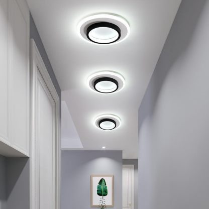 Art Deco Aluminum Acrylic LED Ceiling Light for Living Room