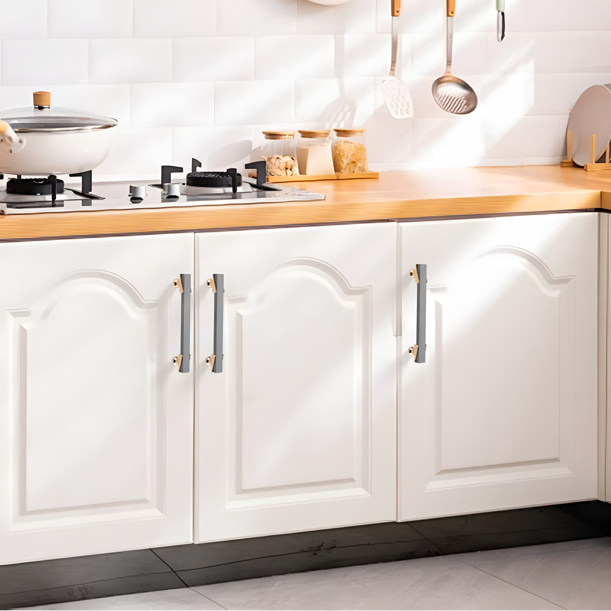 Zinc Alloy Modern Kitchen Cabinet Pulls