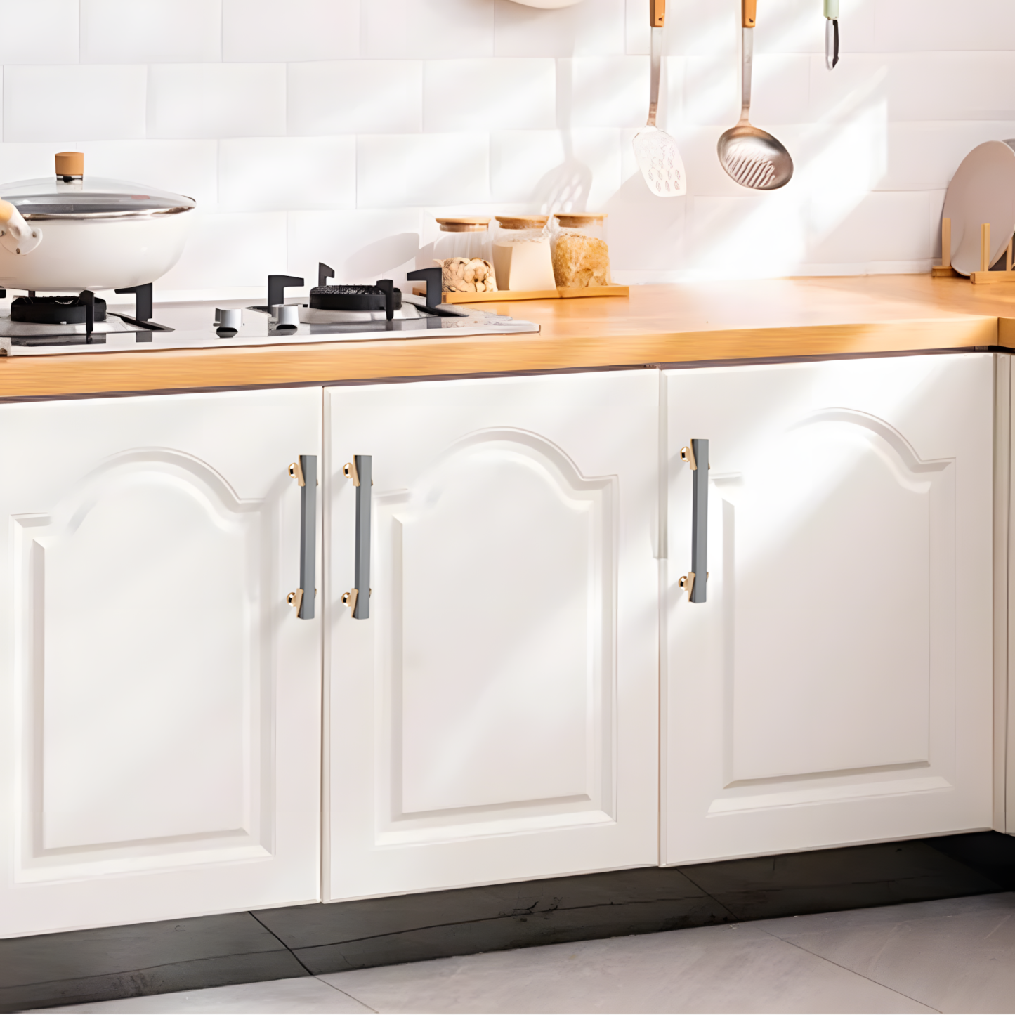 Zinc Alloy Modern Kitchen Cabinet Pulls