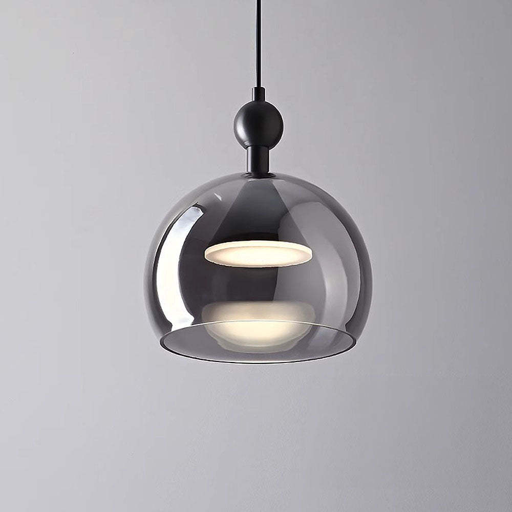 Nordic Black Glass LED Kitchen Island Pendant Light -Homdiy