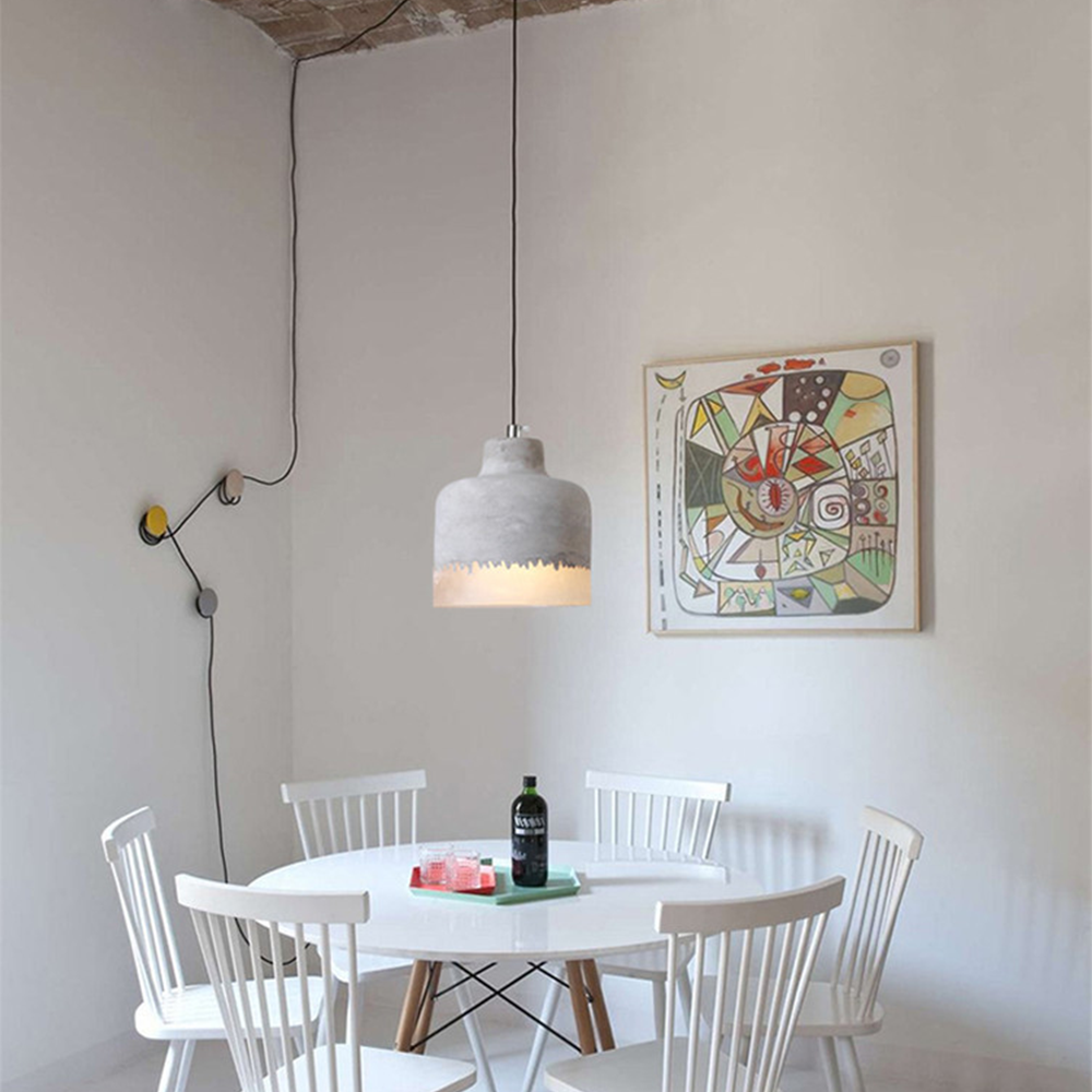 Industrial Cement Bar Pendant Light -Homdiy