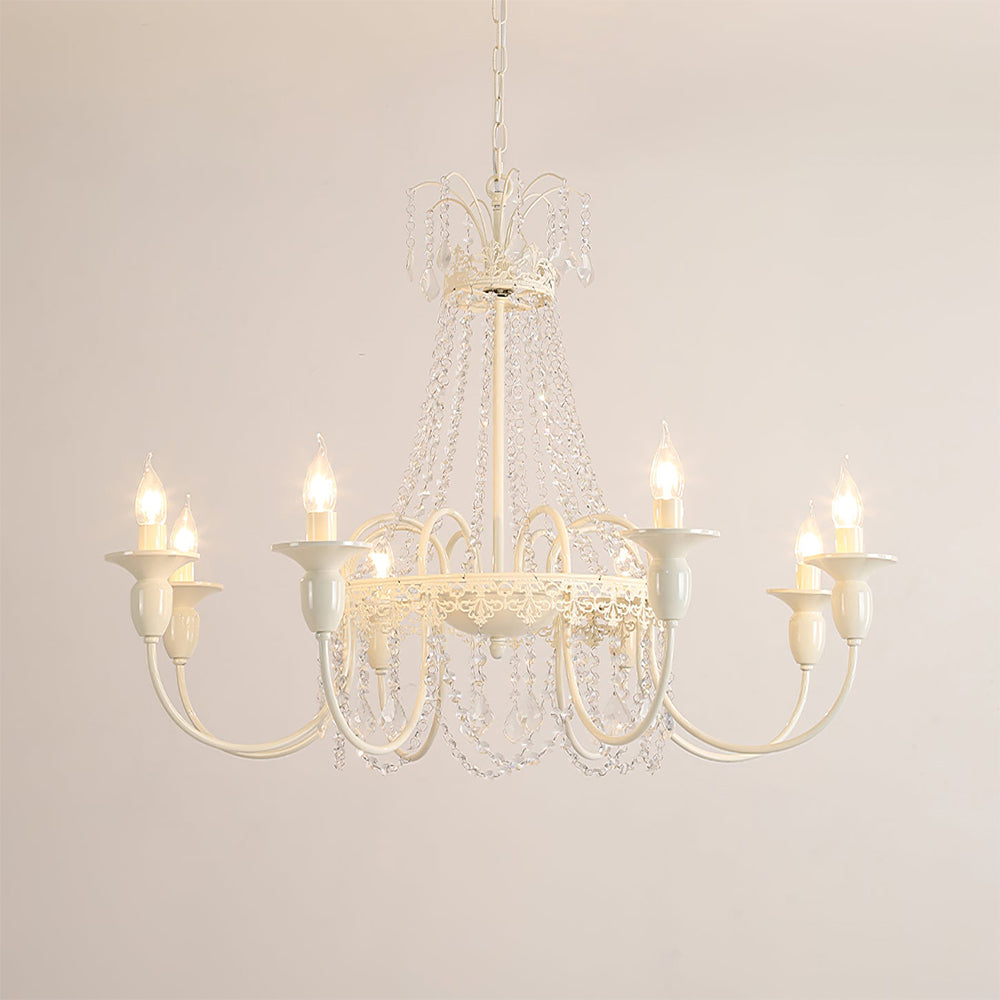 Homdiy Vintage Chandelier Lamps Retro Glass Chandelier Light