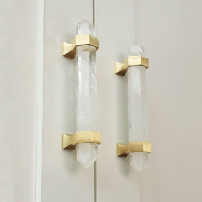  Luxury Natural Crystal Cabinet Handles And Wardrobe T Bar Knobs