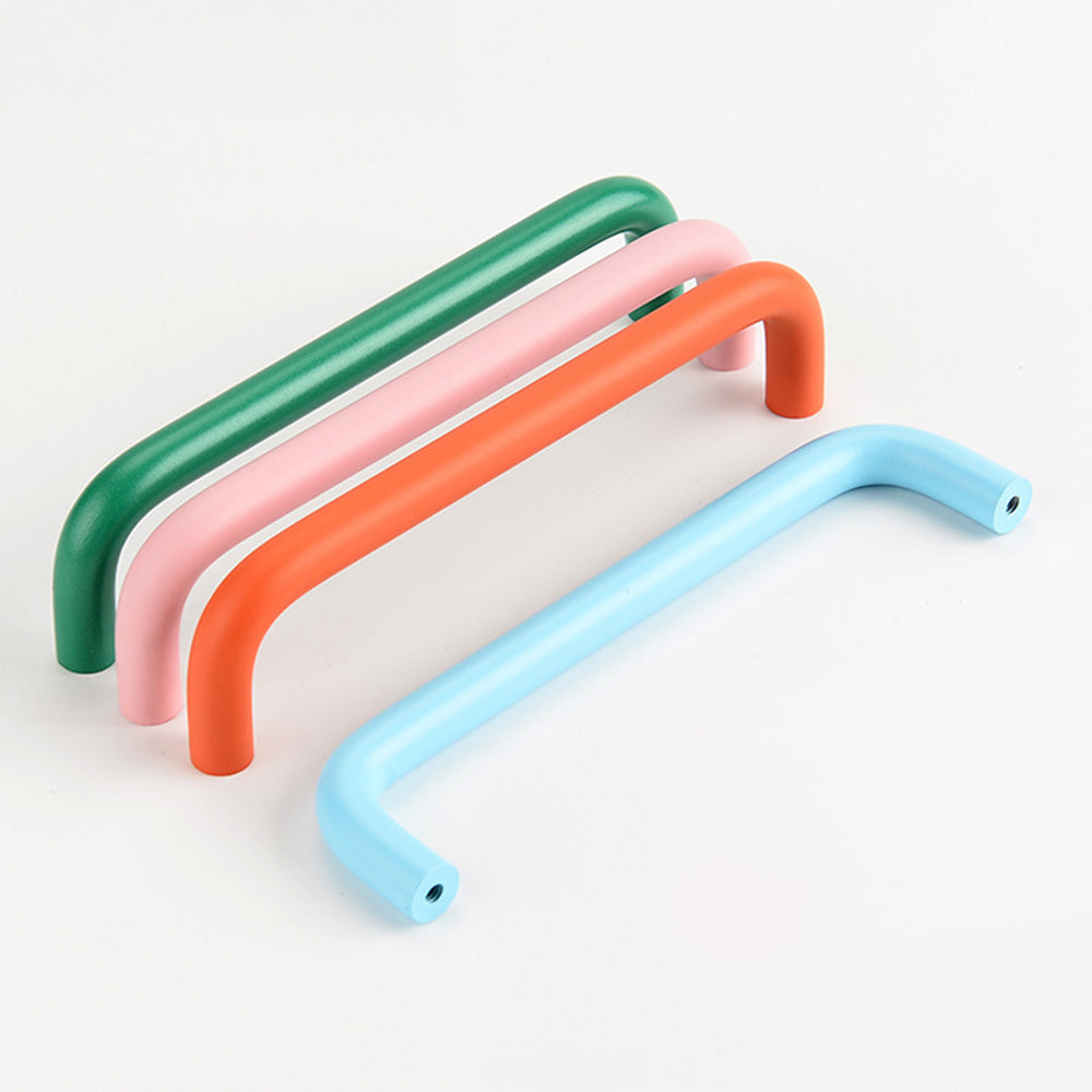 Colorful Modern Aluminum Alloy Wardrobe Handles for Kids Room