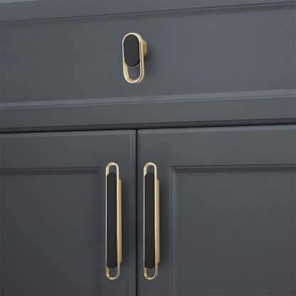 Two-color Zinc Alloy Modern Cabinet Handles