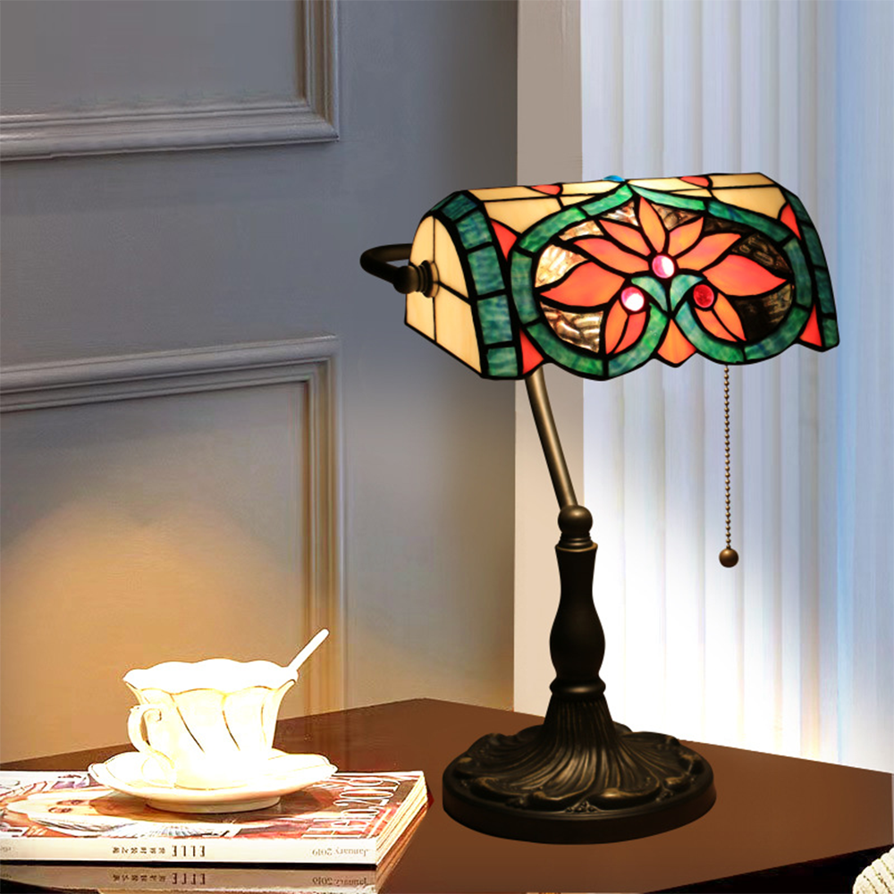 Retro Decor Tiffany Table Lamp for Living Room -Homdiy