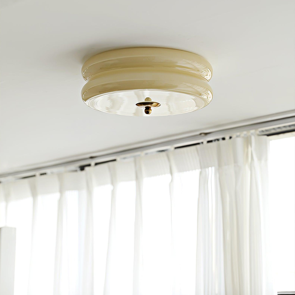 Art LED Glass Flush Mount Ceiling Lights -Homdiy