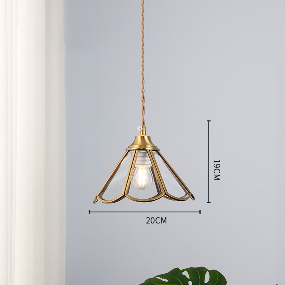 Modern Tiffany Flower Glass Pendant Light for Kitchen Island -Homdiy