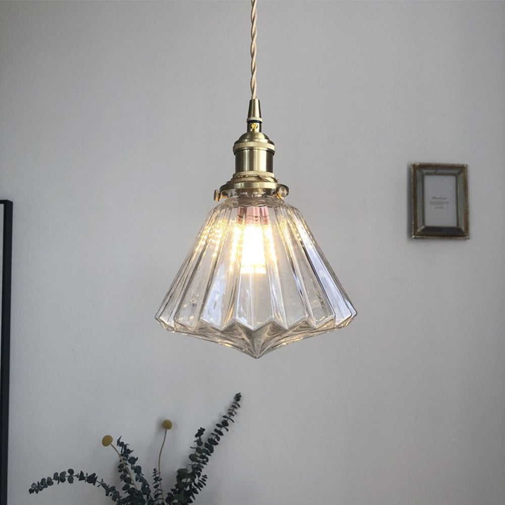 【正規品質保証】 Nordic Homdiy Diamond Glass Light Pendant Designer Shape ライト・ランタン