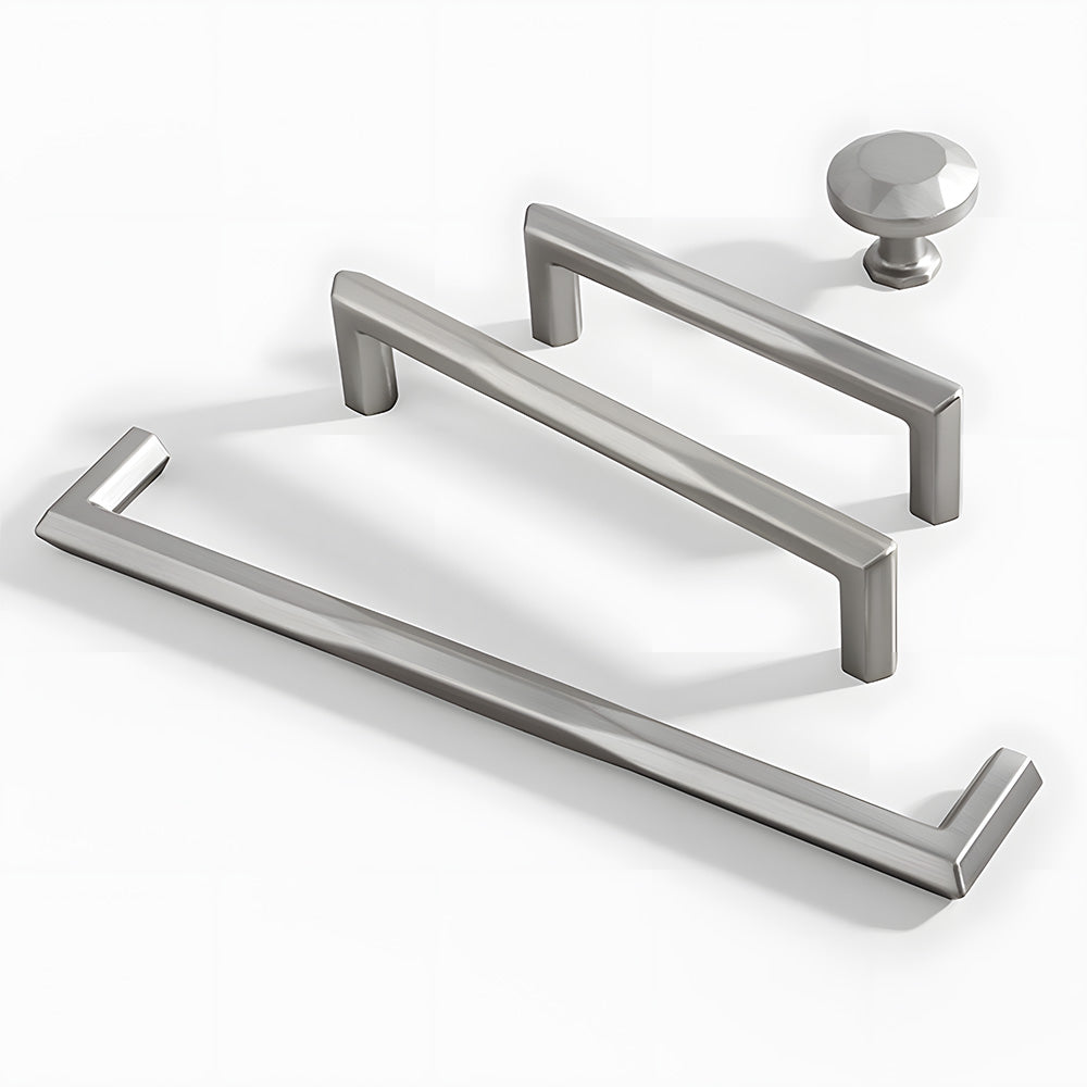 Minimalist Elegant Zinc Alloy Wardrobe Cabinet Drawer Pulls