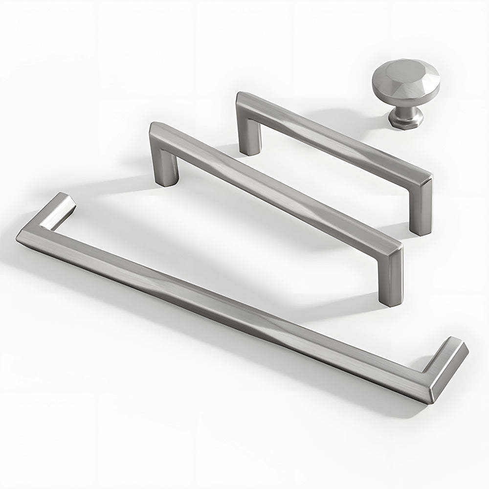 Minimalist Elegant Zinc Alloy Wardrobe Cabinet Drawer Pulls