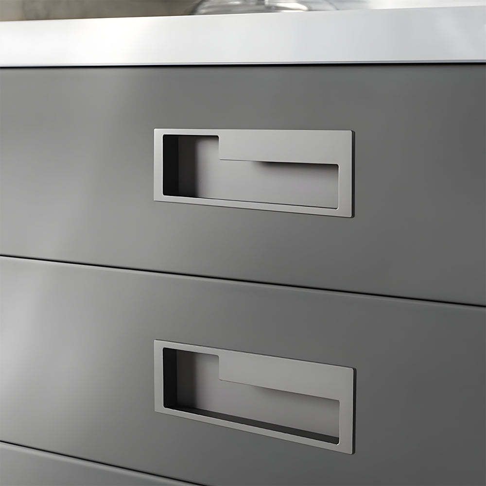 Left Right Hidden Slotted Recessed Handles