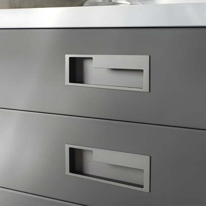 Left Right Hidden Slotted Recessed Handles