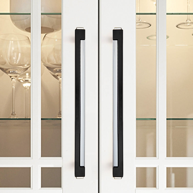 Zinc Alloy Modern Gold Black Chrome Kitchen Handles