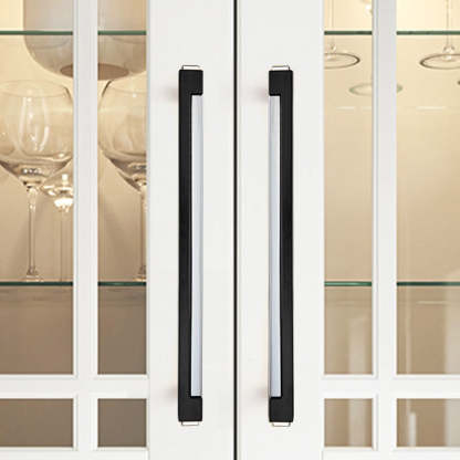 Zinc Alloy Modern Gold Black Chrome Kitchen Handles