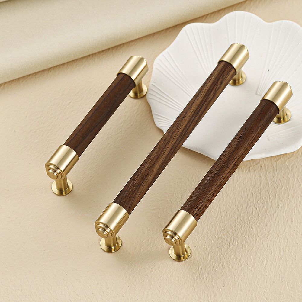  Decorative Brass Crystal Wooden Drawer Pulls
