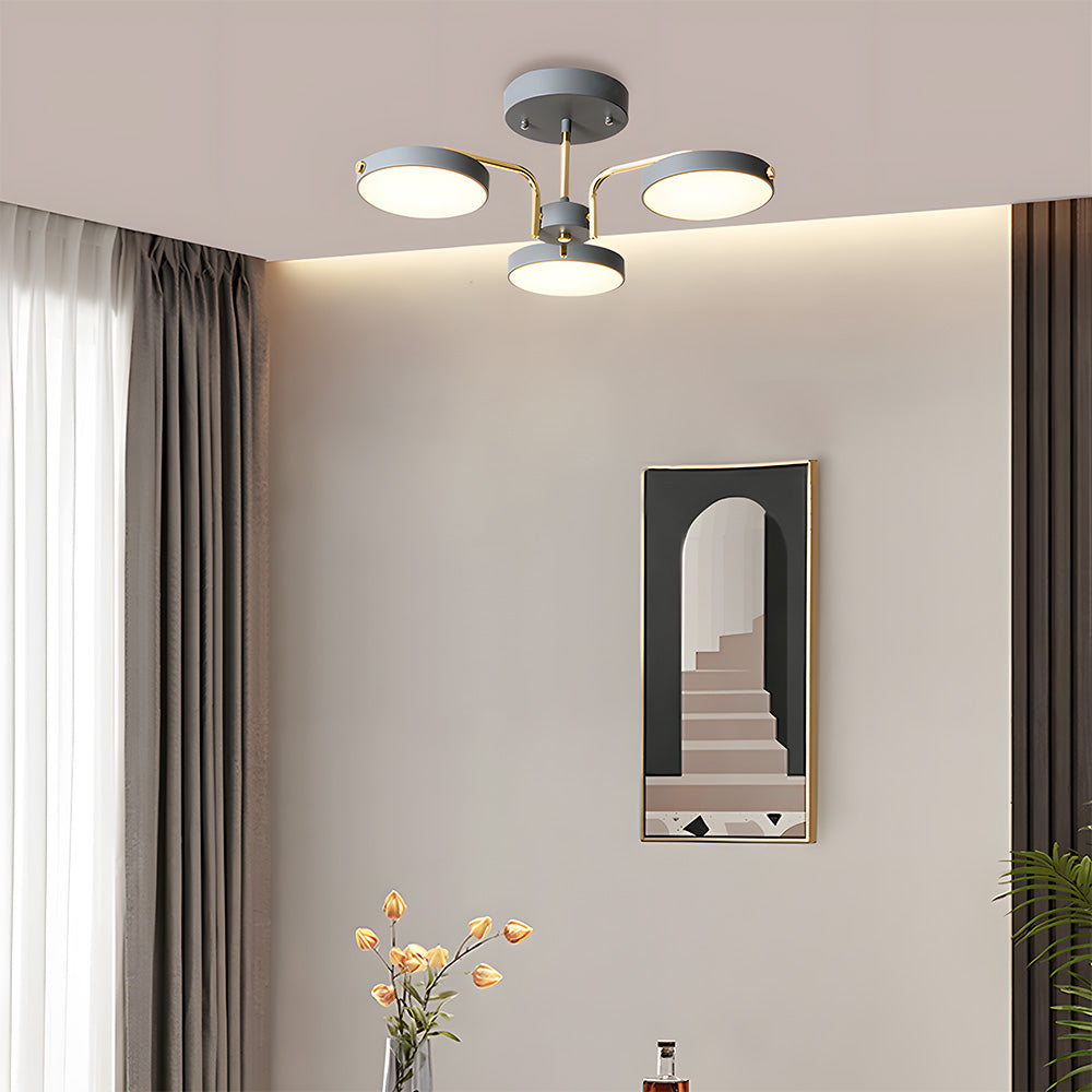 Nordic Iron LED Ceiling Light for Living Room