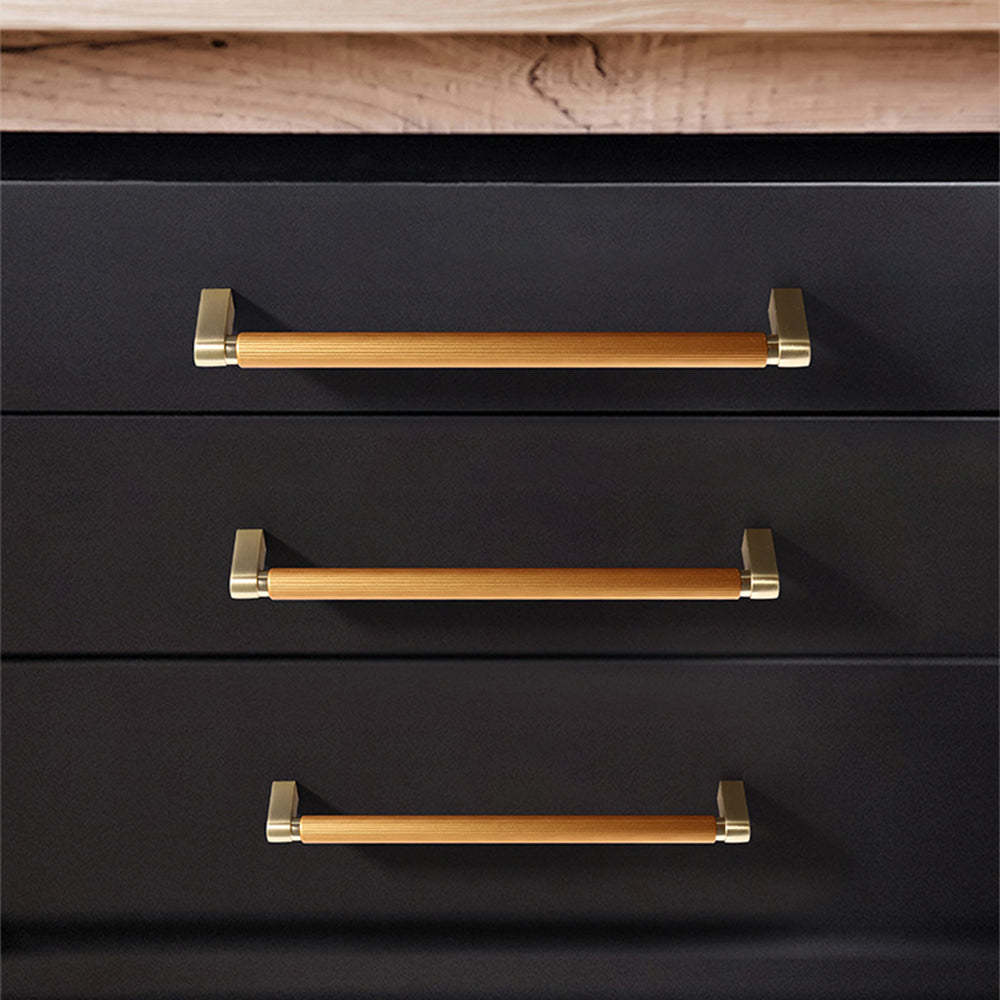 Two-Color Splicing Aluminum Alloy Cabinet Handles -Homdiy