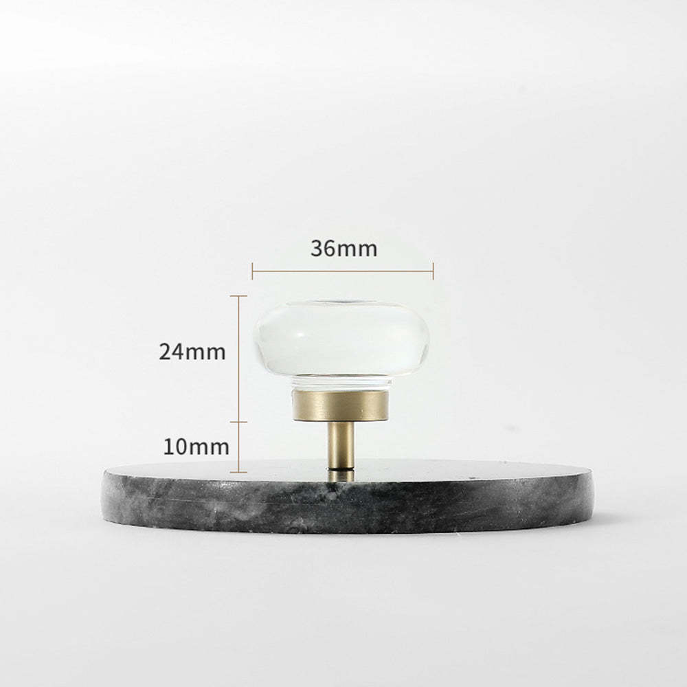 Modern Gold White Crystal Drawer Knobs Drop Handles -Homdiy