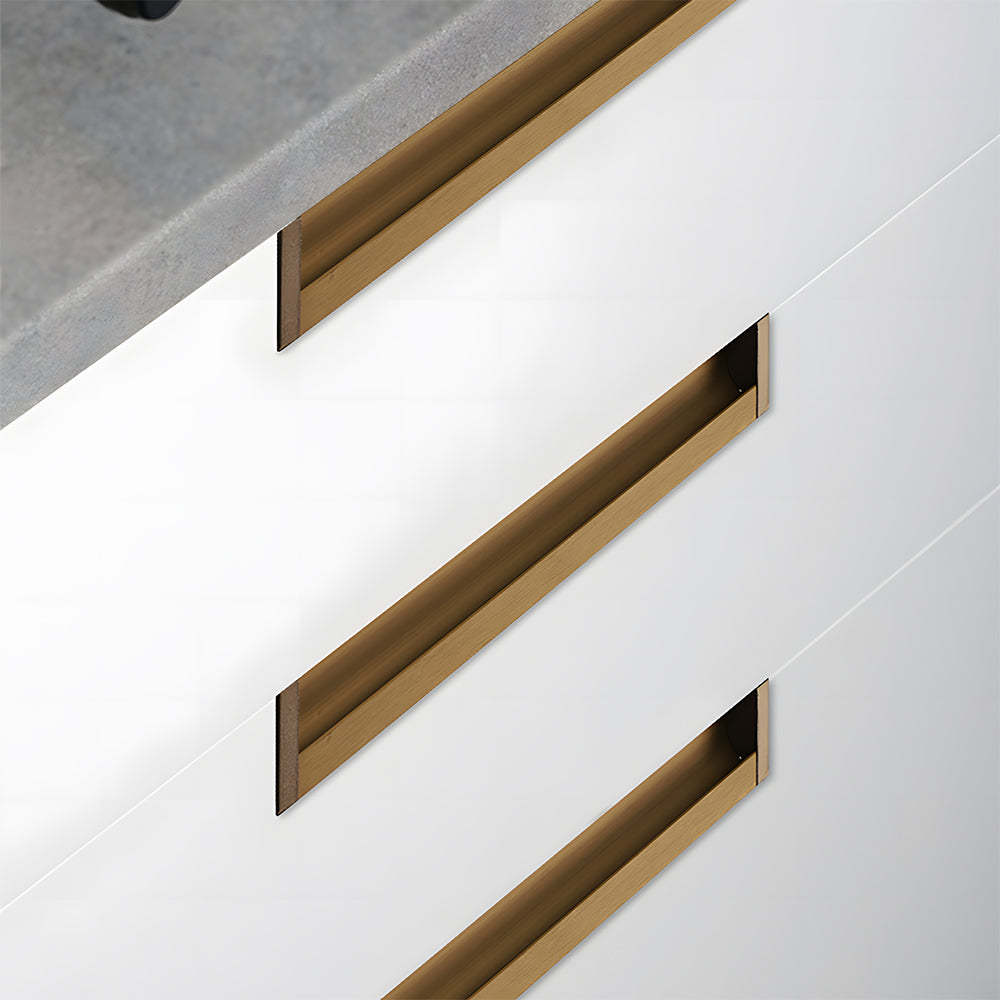 Contemporary Aluminum Alloy Finger Edge Pulls