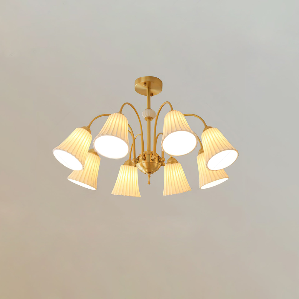 Medieval Ceramic Trumpet Chandelier -Homdiy