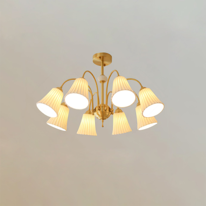 Medieval Ceramic Trumpet Chandelier -Homdiy