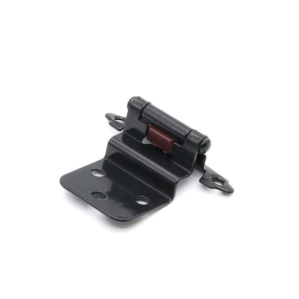 Black inset cabinet hinges variable overlay (5 pairs) -Homdiy