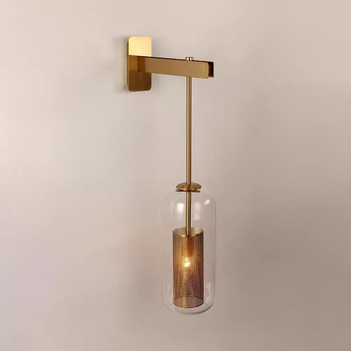 Homdiy Wall Light Modern Glass Wall Sconce Decorative Indoor Wall Lamp