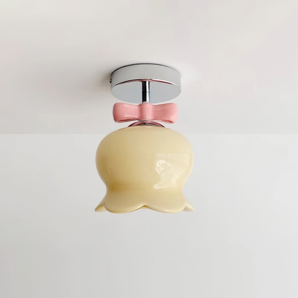 Modern Cream Style Flower Shaped Ceiling Lighting