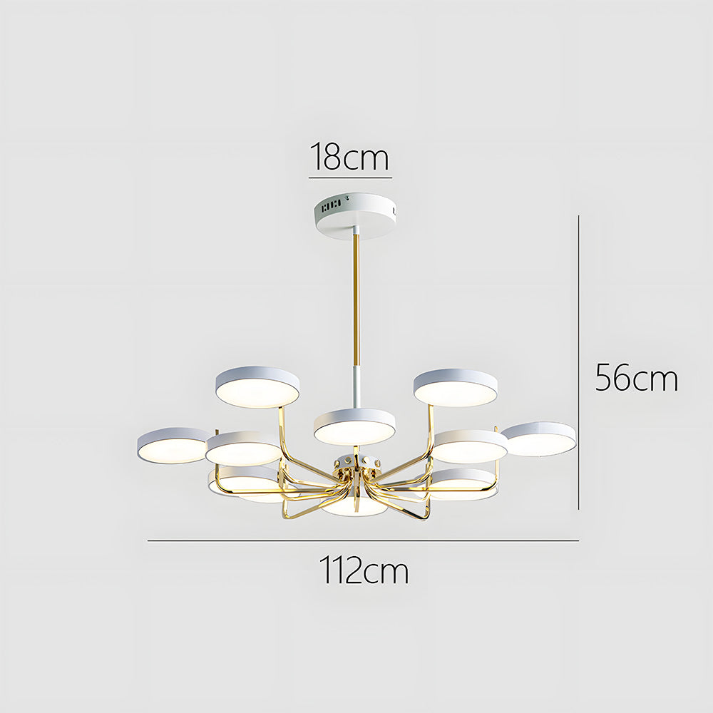 Nordic Iron LED Ceiling Light for Living Room