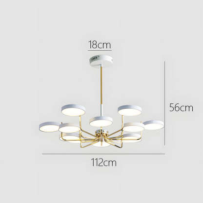 Nordic Iron LED Ceiling Light for Living Room