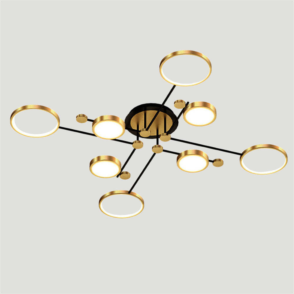 Modern Luxurious Metal LED Living Room Ceiling Light   SKU 未定