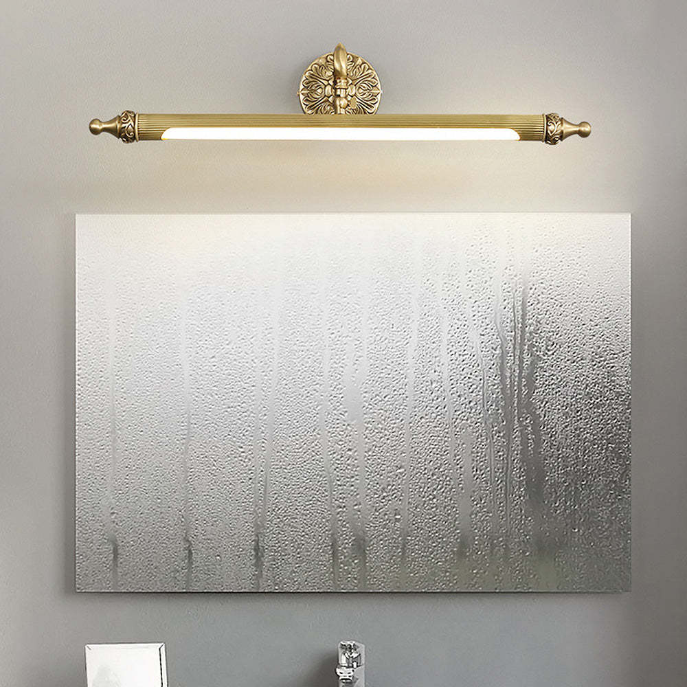 Vintage Design Gold Metal Bathroom Vanity Wall Light -Homdiy