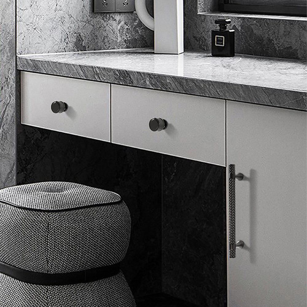 Shiny Modern Zinc Alloy Titanium Gold Black Door Handles