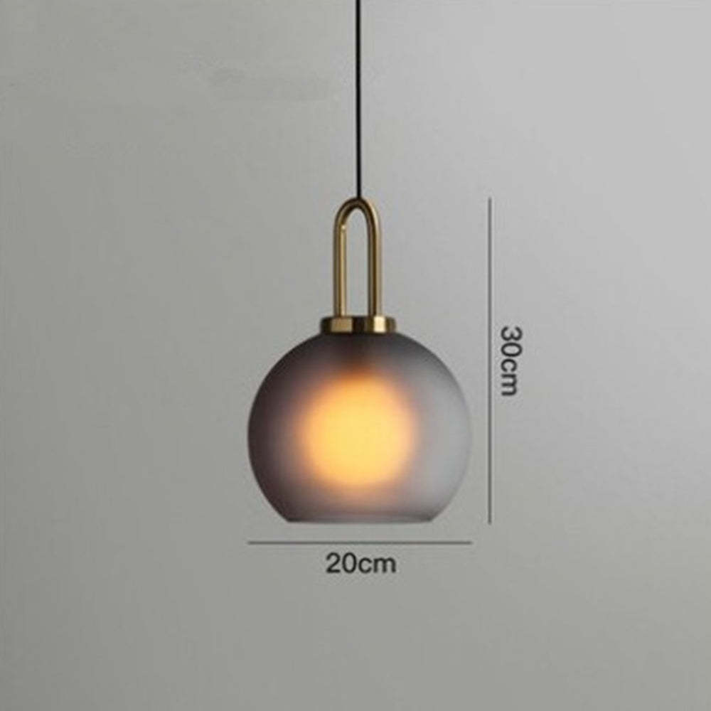Glass Ball Round Pendant Lamp -Homdiy