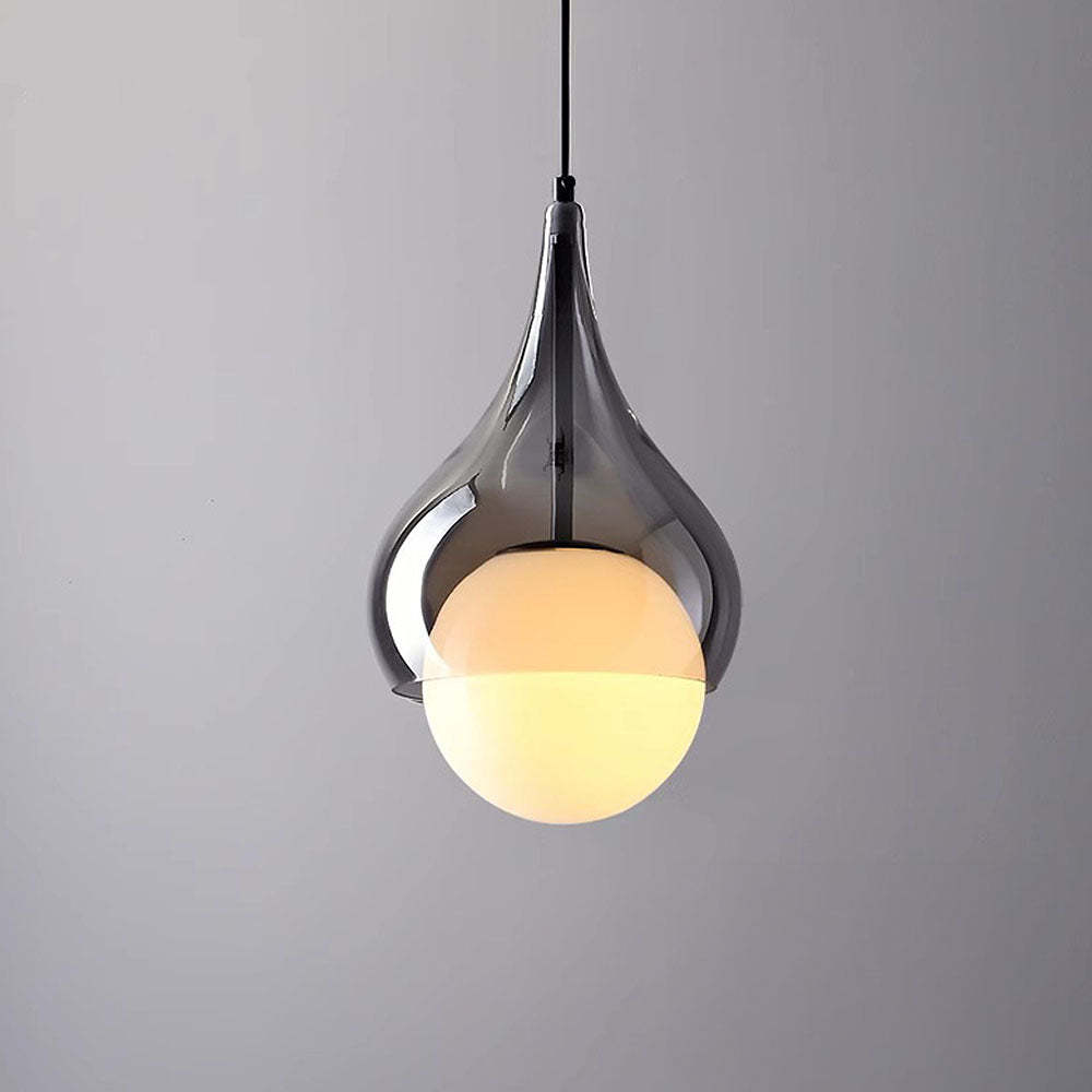 Nordic Black Glass LED Kitchen Island Pendant Light -Homdiy