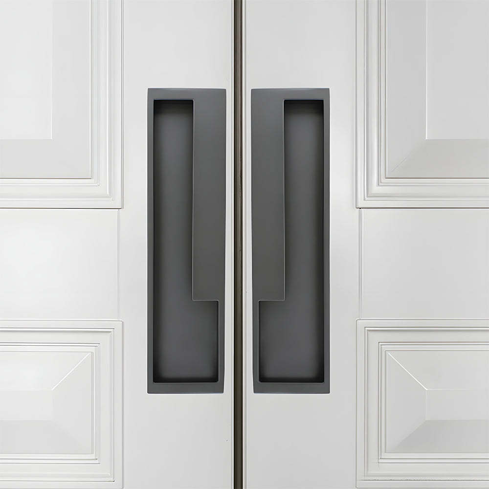 Left Right Hidden Slotted Recessed Handles