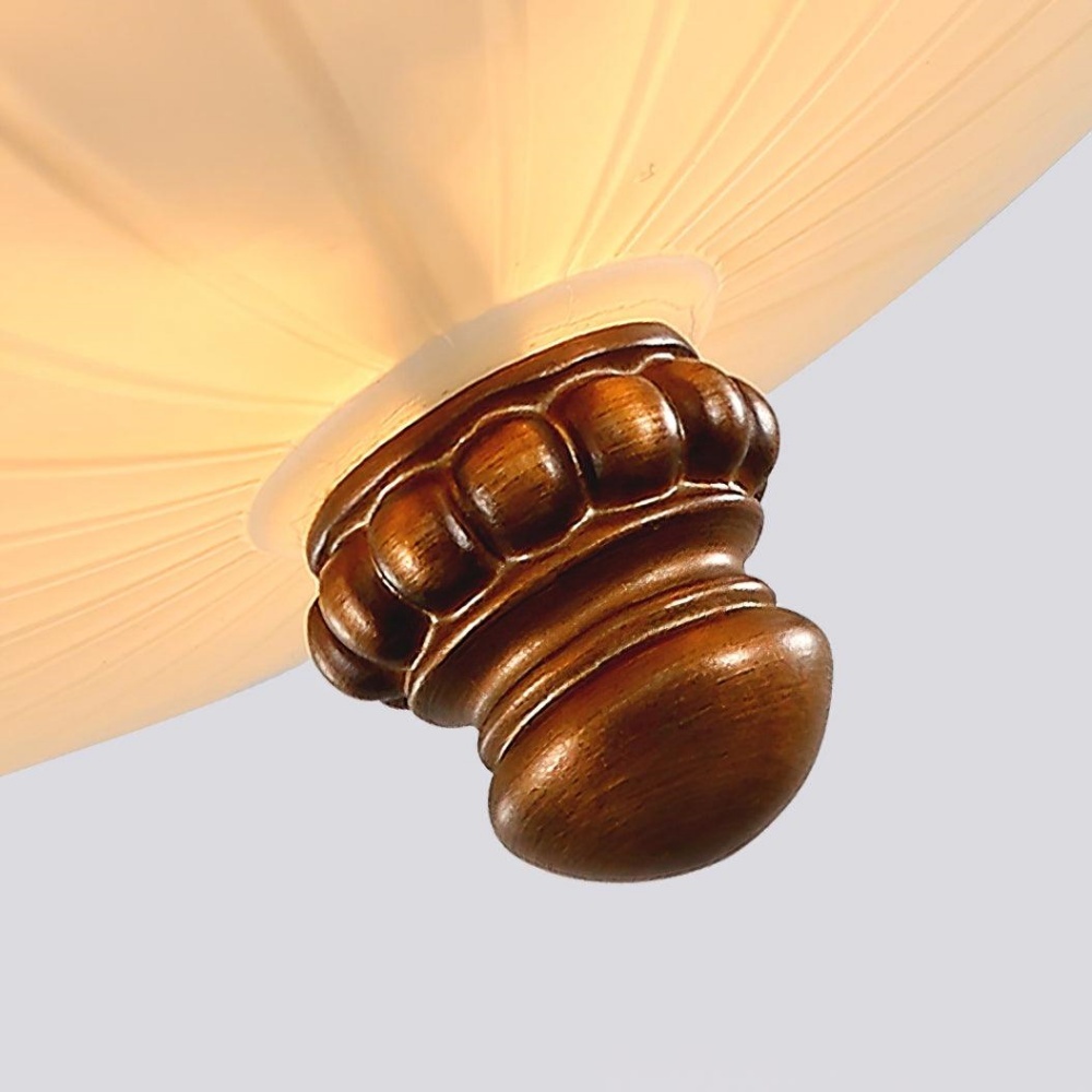 Retro Exquisite Resin Green Living Room Ceiling Light 