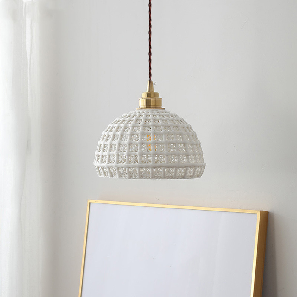 [Copy]Elegant Flower Shape Glass Dining Room Pendant Light