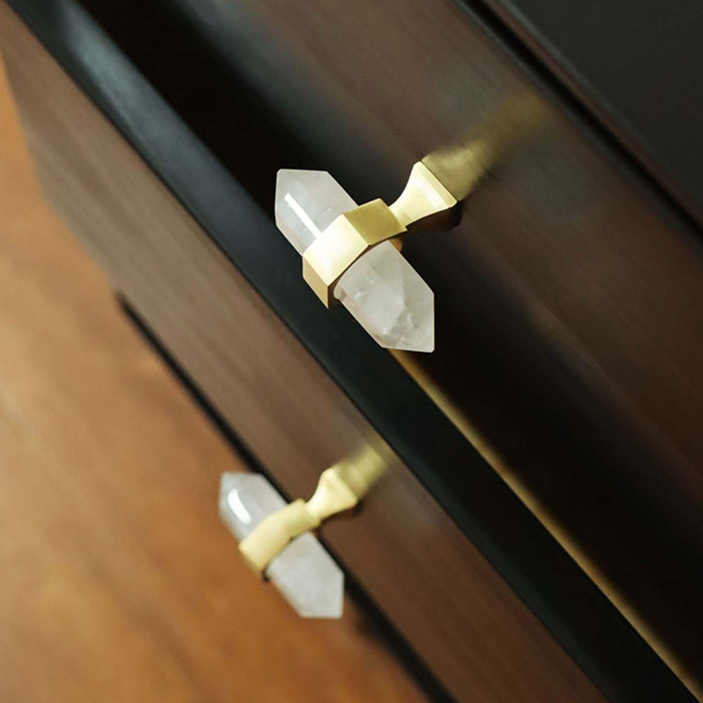  Luxury Natural Crystal Cabinet Handles And Wardrobe T Bar Knobs