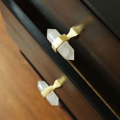  Luxury Natural Crystal Cabinet Handles And Wardrobe T Bar Knobs