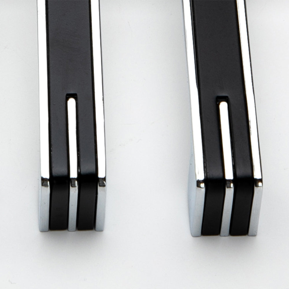 Modern Unique Black Chrome Kitchen Cabinet Handles