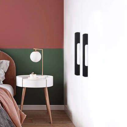 Solid Aluminum Alloy Modern Black Long Cabinet and Drawer Handles