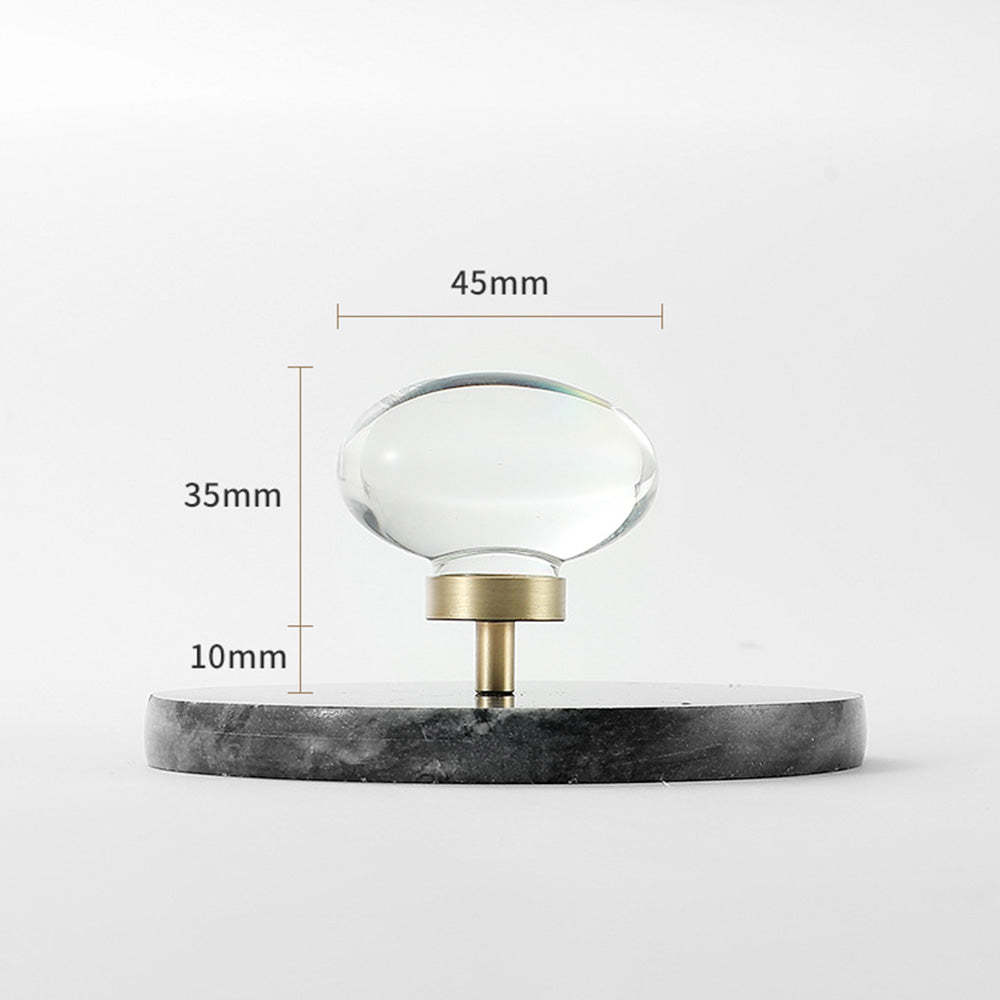 Modern Gold White Crystal Drawer Knobs Drop Handles -Homdiy