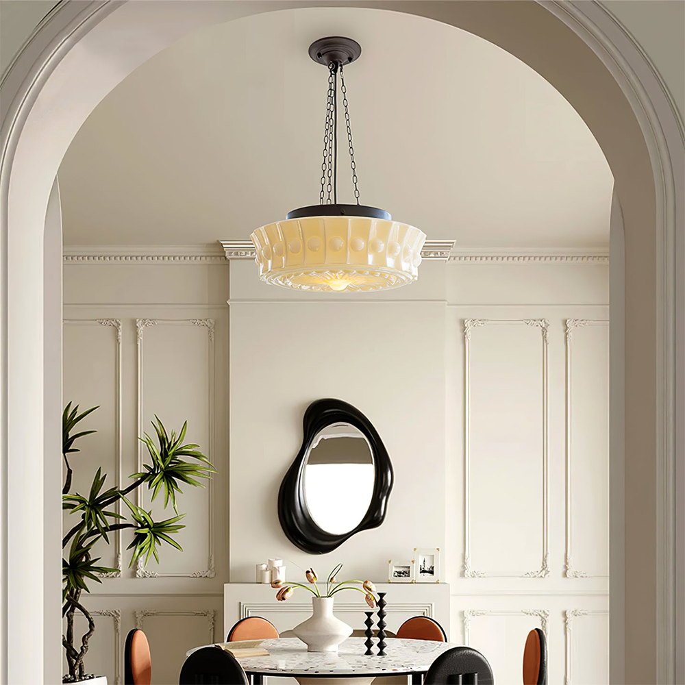 Vintage White Edwards Glass Living Room Pendant Light Vintage White Edwards Glass Living Room Pendant Light