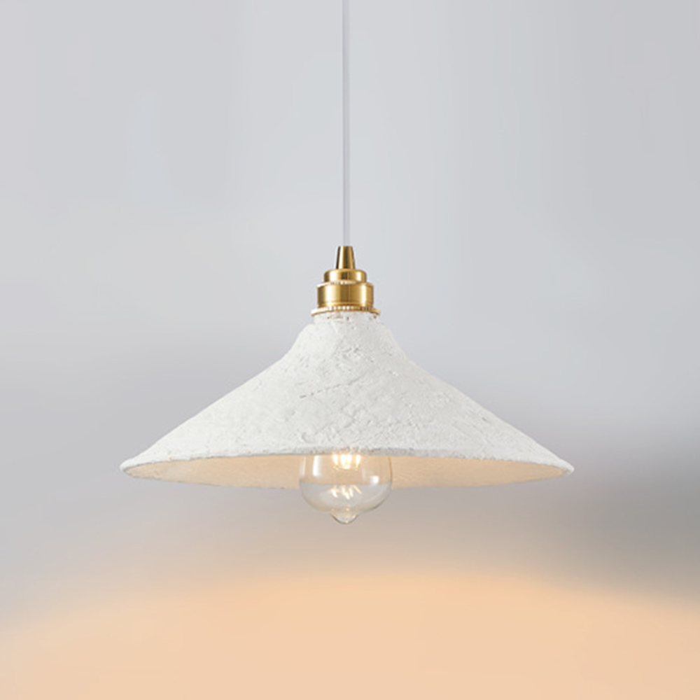 Nordic Wabi-Sabi Style Pendant Lights Cream Iron Lamps -Homdiy