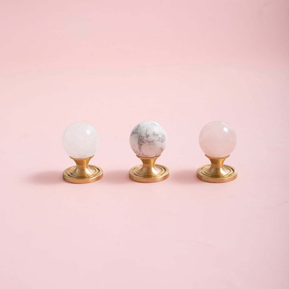 Personality Crystal Brass French Light Luxury Style Wardrobe Cabinet  Pull -Homdiy