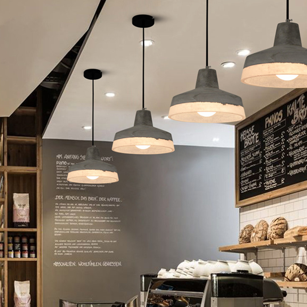 Industrial Cement Bar Pendant Light -Homdiy